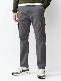 Antraciet - Slim Fit Motionflex Strech Cargo Trousers