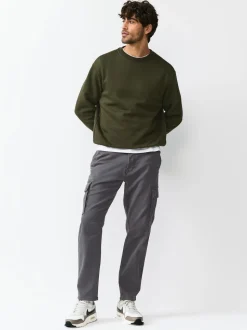 Antraciet - Slim Fit Motionflex Strech Cargo Trousers