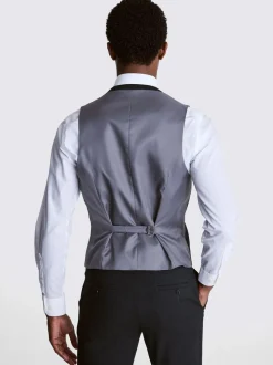 Antraciet - Smal - MOSS Stretch Suit Waistcoat