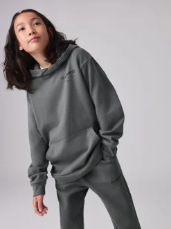 Antraciet - smALLSAINTS Oversized Underground Pullover Hoodie