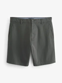 Antraciet - Straight fit - Chinoshort met stretch