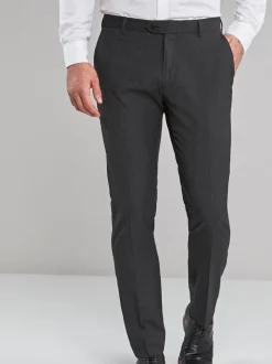Antraciet - Strakke Pasvorm - Chique stretchy broek