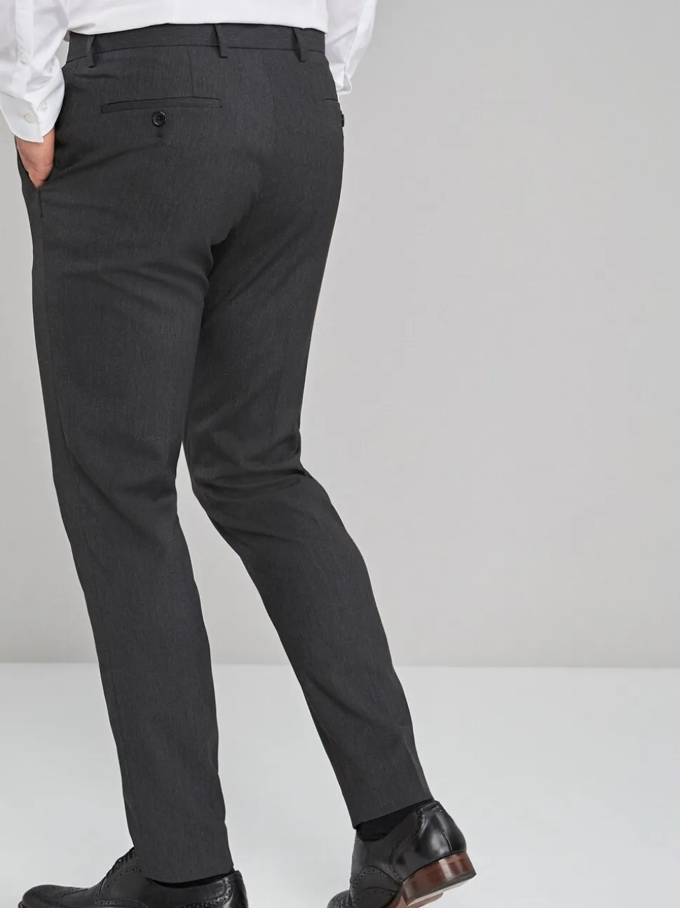 Antraciet - Strakke Pasvorm - Chique stretchy broek