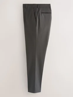 Antraciet - Strakke Pasvorm - Pantalon in smokingstijl