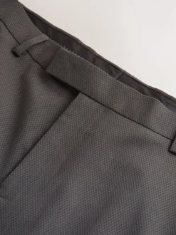 Antraciet - Strakke Pasvorm - Pantalon in smokingstijl