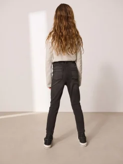 Antraciet - Stretchleggings (3-16 jr)