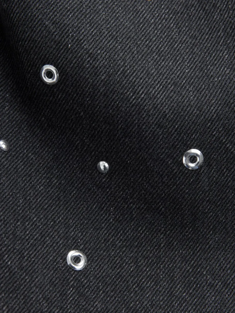 Antraciet - Stud Embellished Wide Leg Jeans (3-16yrs)