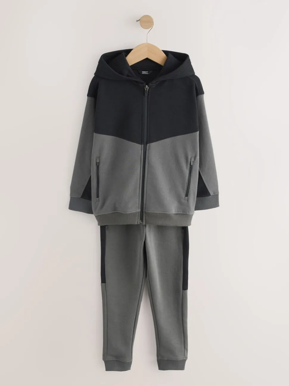 Antraciet - Tech Sportswear Hoodie and Joggers Set