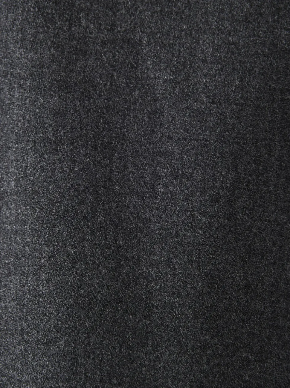 Antraciet - Wollen Rijke Slim Textuur Broek Met Zijverstellers