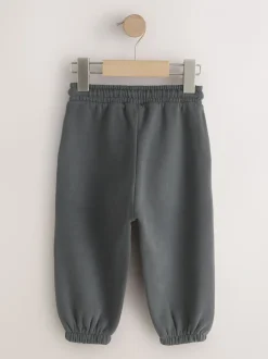 Antraciet - Zacht aanvoelende jersey joggingbroek (3 mnd-7 jr)