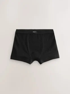 Antraciet zwart - Set van 10 boxershorts met zachte tailleband (2-16 jr)