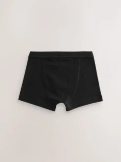 Antraciet zwart - Set van 10 boxershorts met zachte tailleband (2-16 jr)