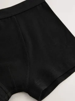 Antraciet zwart - Set van 10 boxershorts met zachte tailleband (2-16 jr)