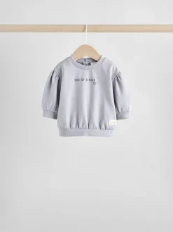 Antracietgrijs & Crème - Baby sweatshirt en joggingbroek 6 -delige set (0mnd -2jr)