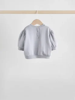 Antracietgrijs & Crème - Baby sweatshirt en joggingbroek 6 -delige set (0mnd -2jr)