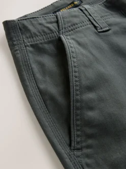 Antracietgrijs - Relaxed fit - Katoenen cargostretchbroek