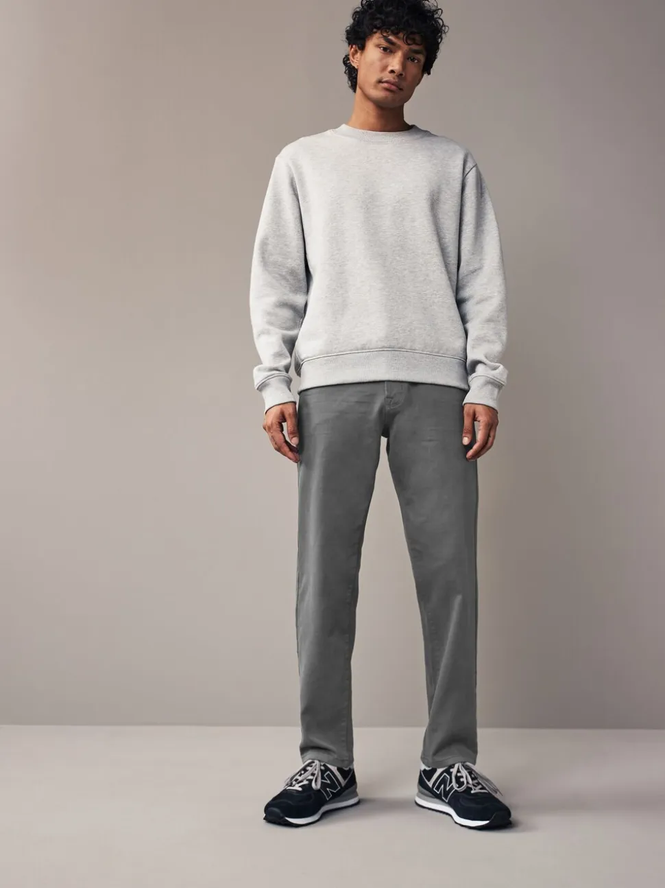Antracietgrijs - Slim Fit - Comfortabele stretchjeans