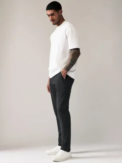 Antracietgrijs - Slim Fit - Stretchy chino