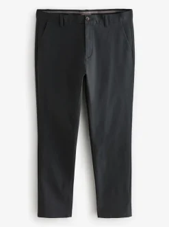 Antracietgrijs - Slim Fit - Stretchy chino