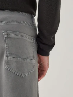 Antracietgrijs - Straight fit - Comfortabele stretchjeans