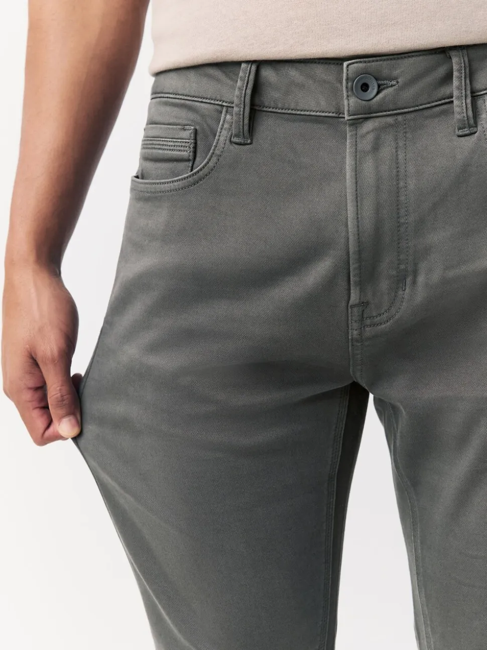 Antracietgrijs - Strakke Pasvorm - Comfortabele stretchjeans