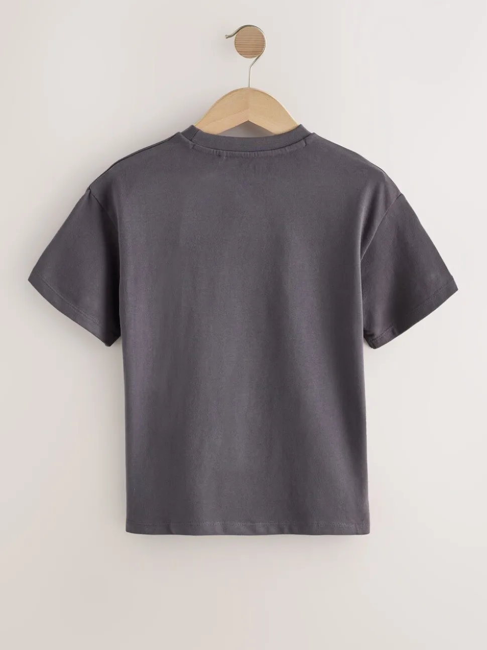 Antracietgrijs vlinder - Sequin Oversized T-Shirt (3-16yrs)