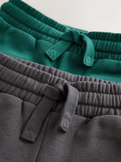 Antracietgrijs/groen - Set van 2 sweatshirts en joggingbroeken (3mnd -7jr)