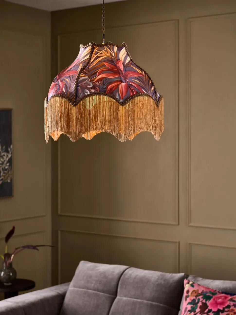 Arabella Fringed Easy Fit Pendant Light Shade