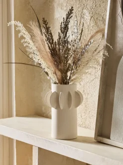 Artificial Dried Floral Arrangement in Scandi Ceramic Vase
