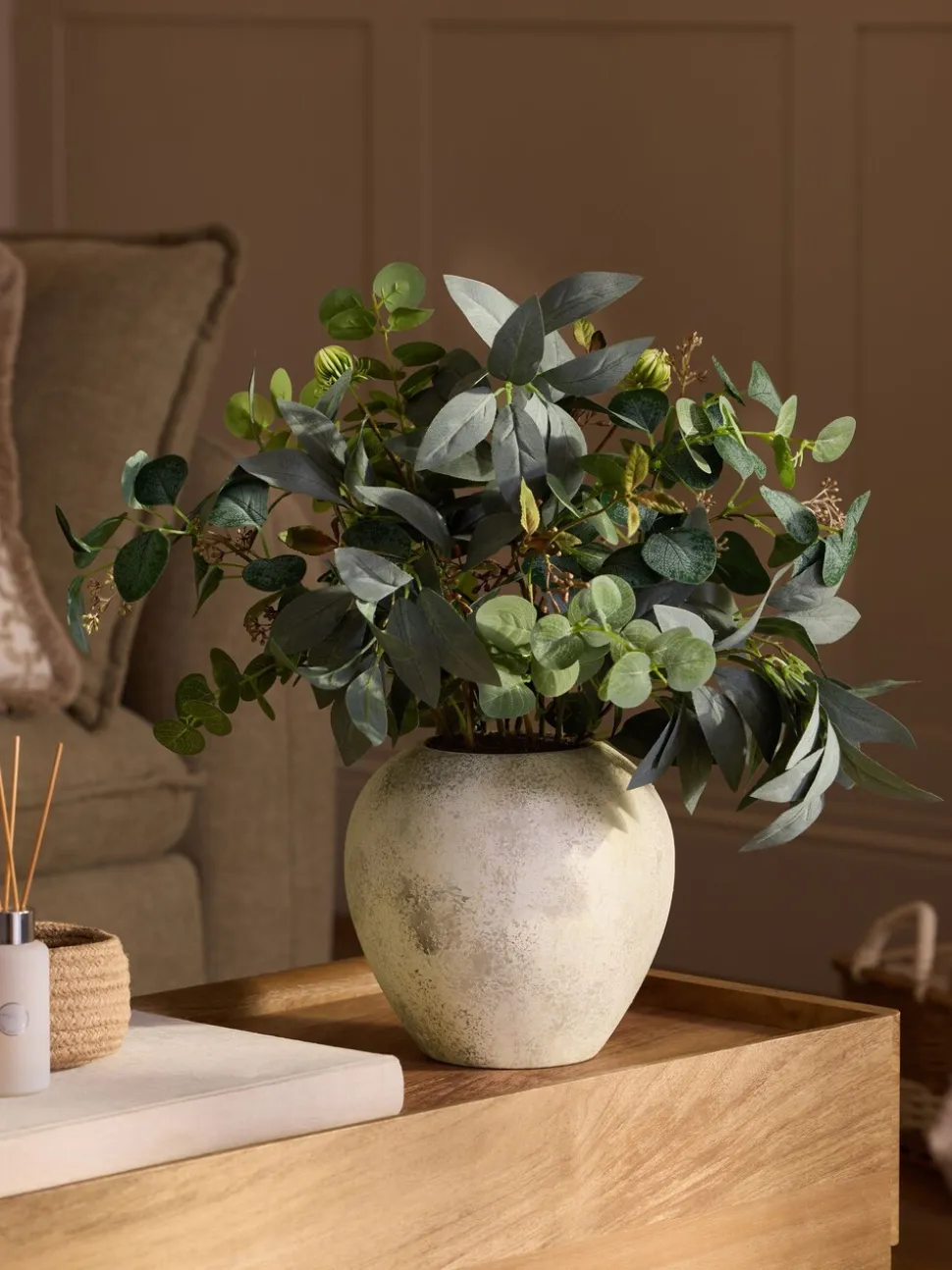 Artificial Foliage Arrangement in Lydford Vase