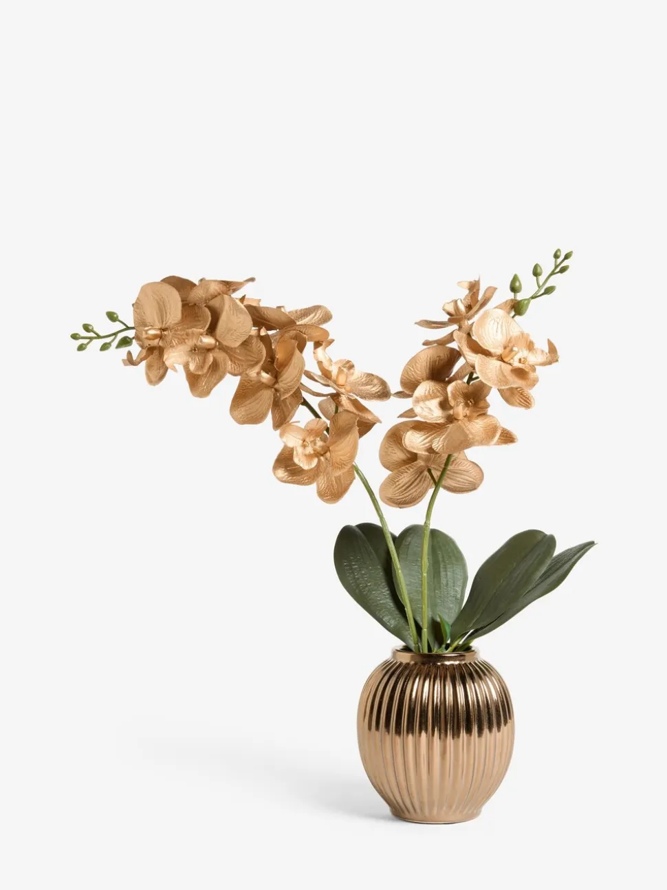 Artificial Orchid In Ceramic Vase