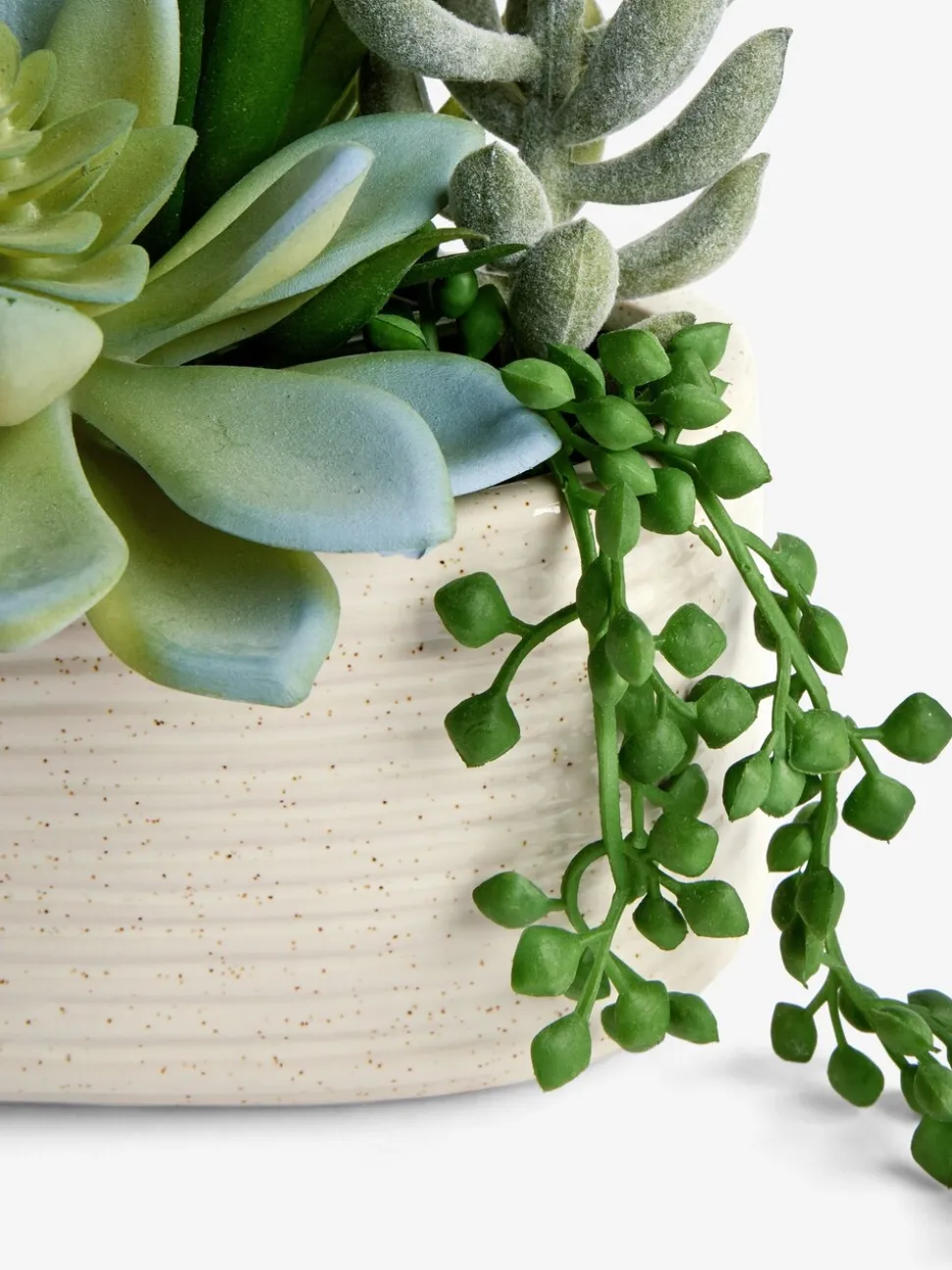 Artificial Succulent Garden In Ceramic Pot