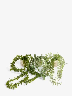 Artificial Trailing Plants In Mini Gold Hex Pots