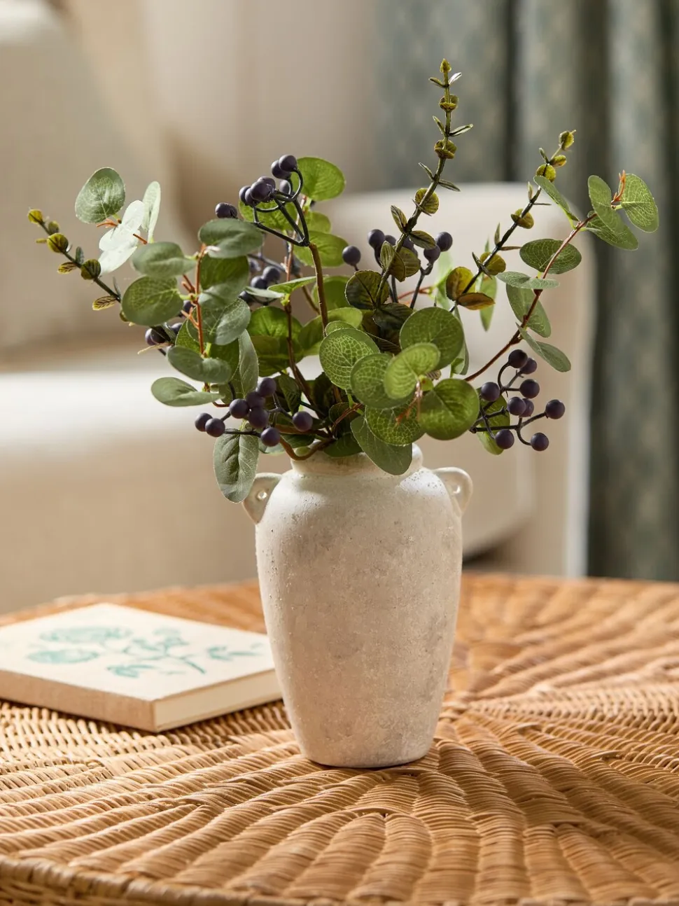 Artificial Winter Arrangement in Lydford Vase