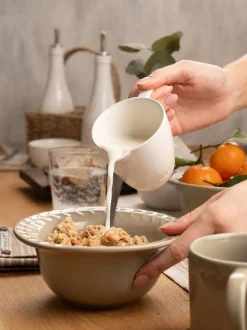 Artisan Street 12 Piece Leaf Stone Dinner Set