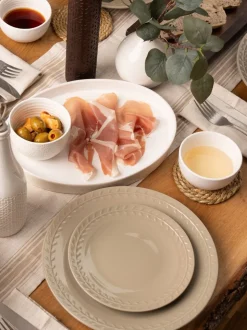 Artisan Street 12 Piece Leaf Stone Dinner Set