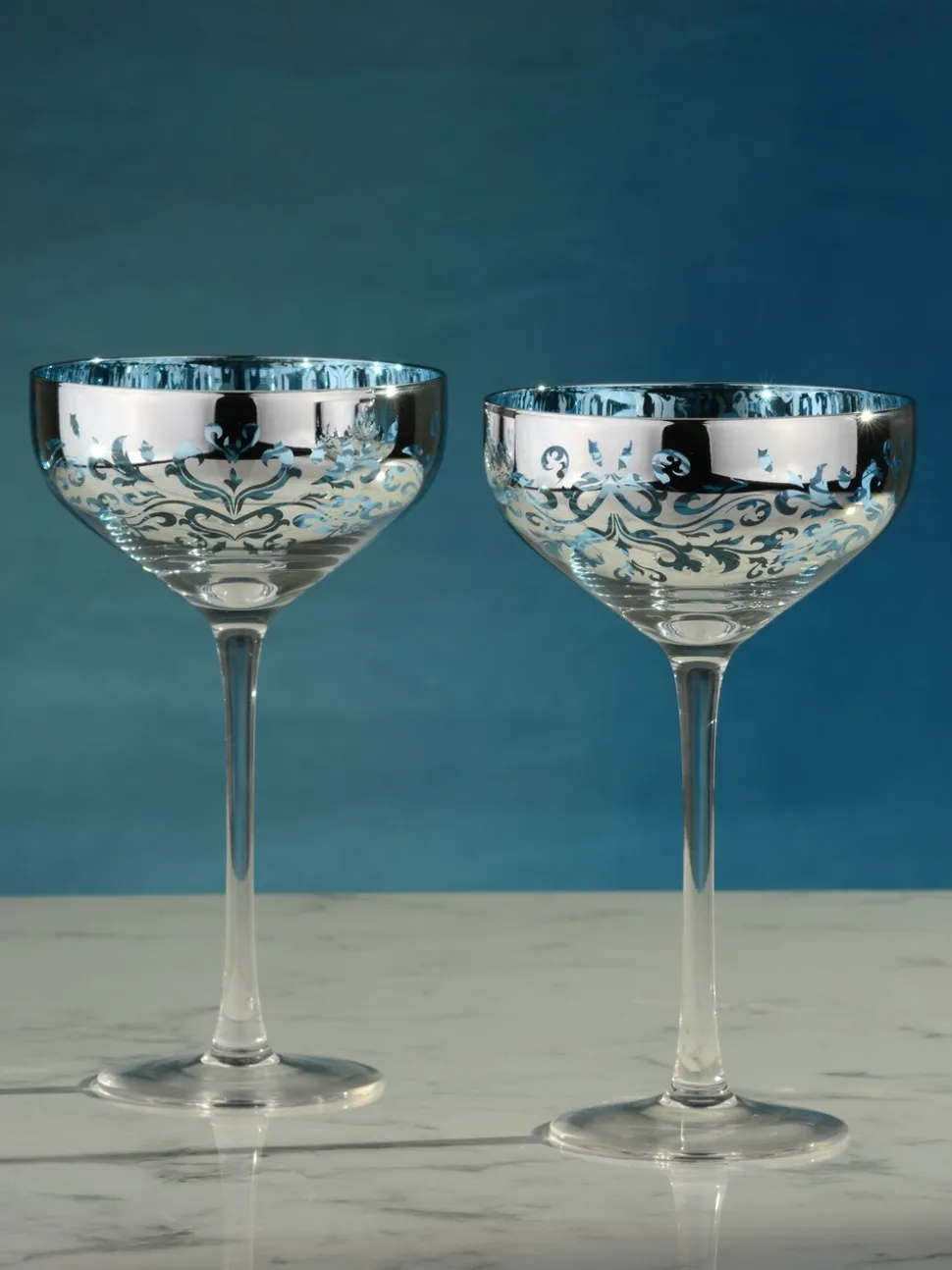 Artland set van 2 filigraan champagneglazen