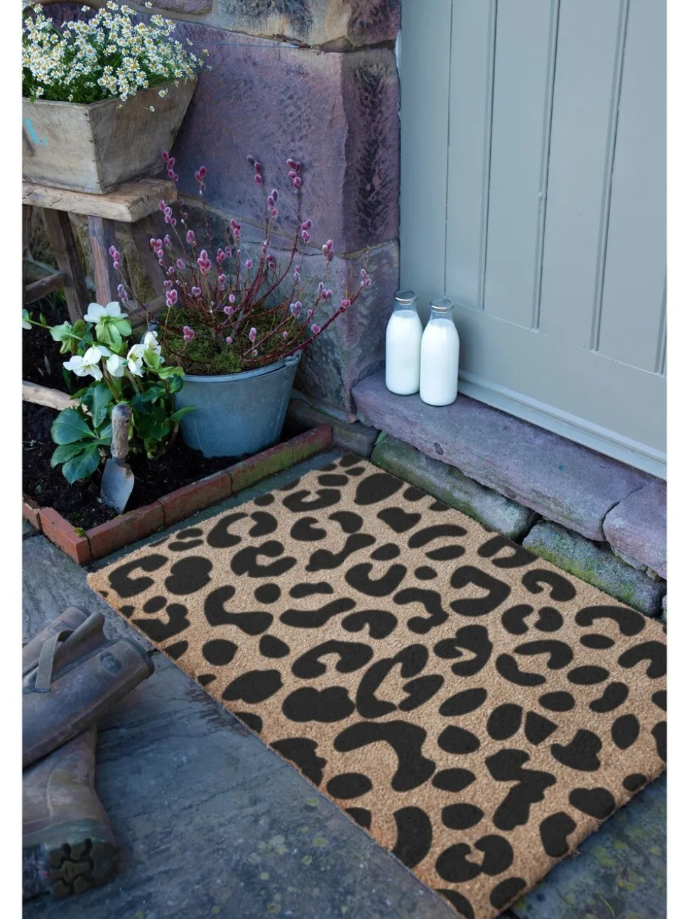Artsy Mats Country Wonen Voordeurmat met Luipaardprint