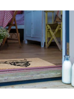 Artsy Mats deurmat met hooglandkoe