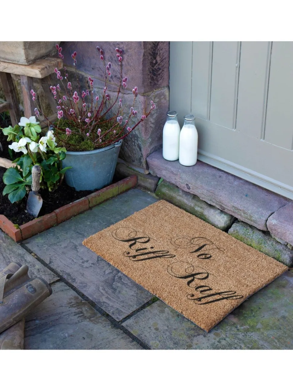 Artsy Mats deurmat met No Riff Raff-print