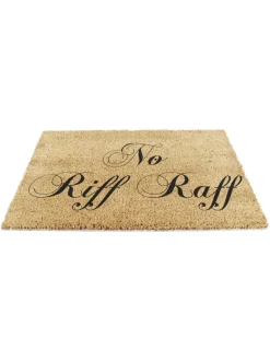 Artsy Mats deurmat met No Riff Raff-print