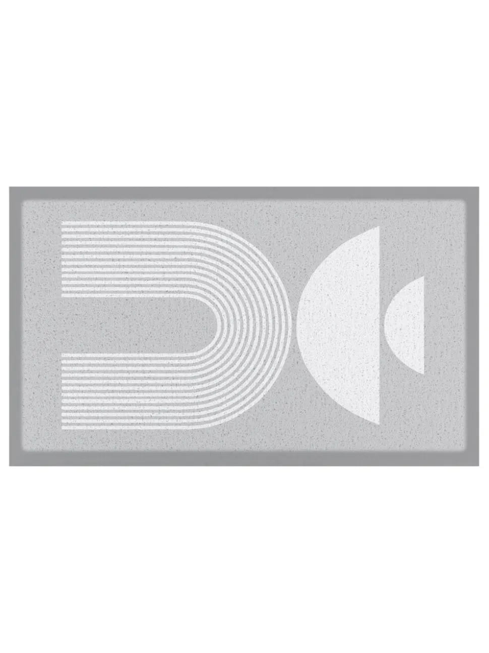Artsy Mats Half Moon Abstract Indoor Outdoor Doormat