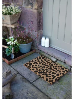 Artsy Mats Leopard Print Doormat