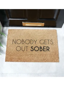 Artsy Mats Niemand Verlaat Het Huis Nuchter Deurmat