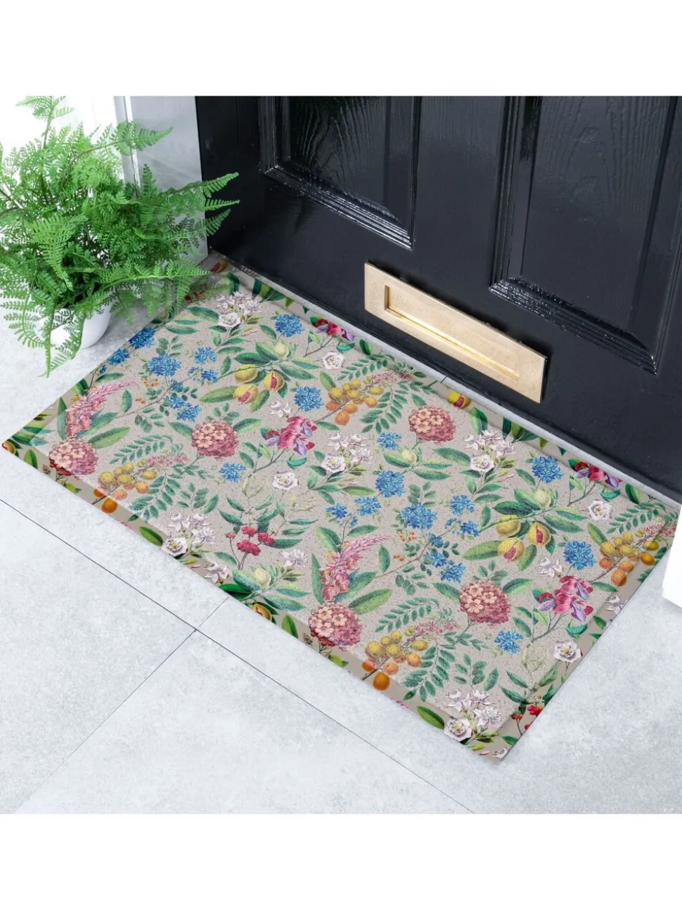 Artsy Mats opvallende Bloemen deurmat voor binnen en buiten