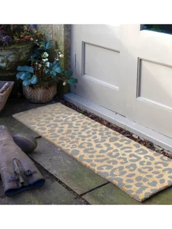 Artsy Mats Patio deurmat met luipaard Print