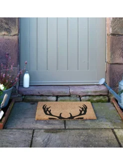 Artsy Mats Stag Antlers Doormat
