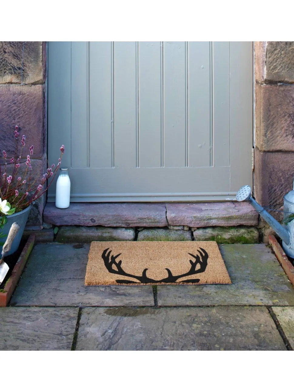 Artsy Mats Stag Antlers Doormat
