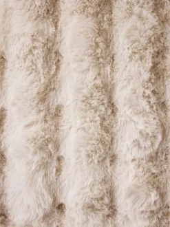 Aspen Faux Fur Eyelet Lined Curtains