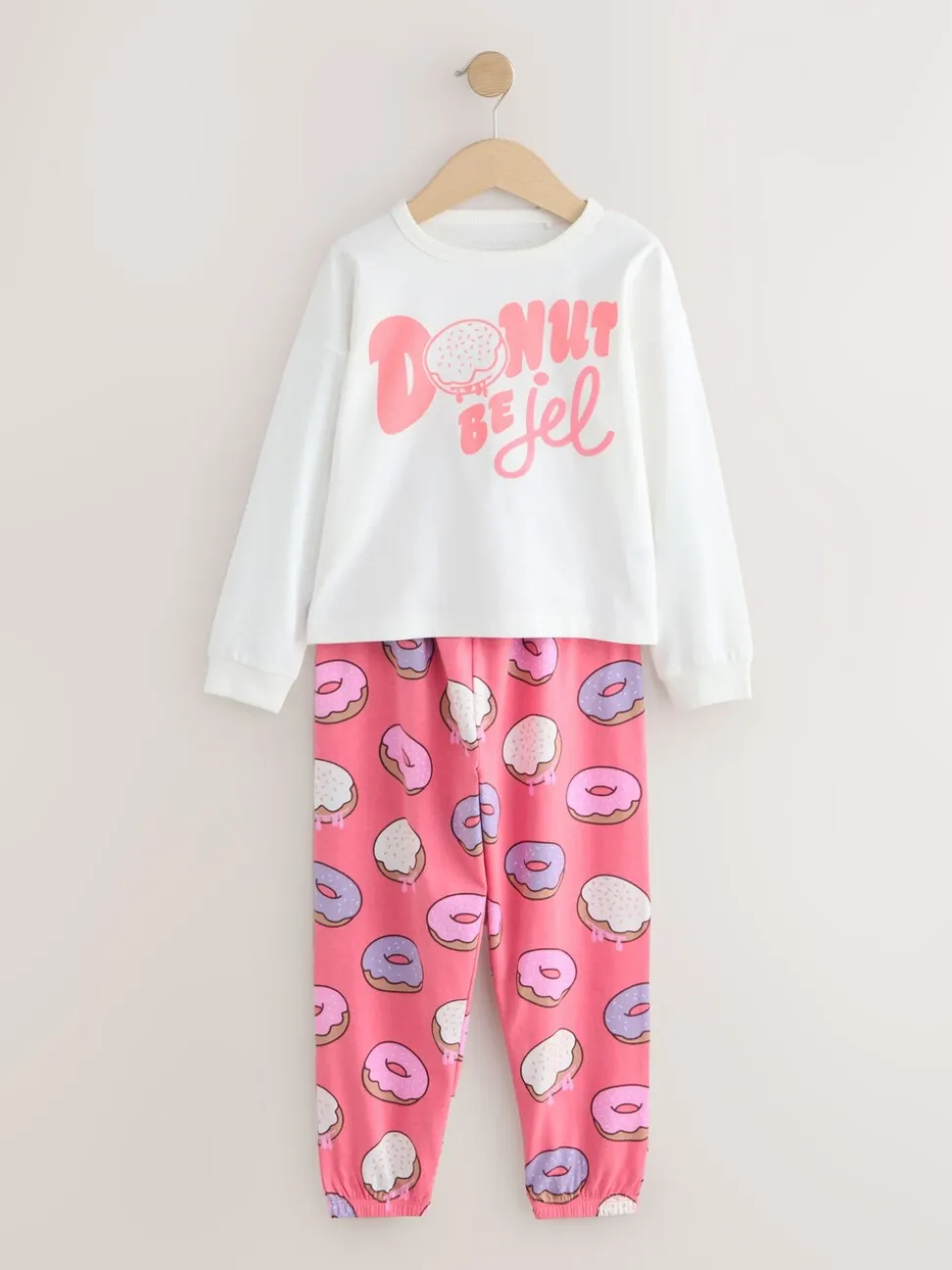 Avocado-sloganprint - Verpakking van 3 pyjama's met joggingbroek (3-16 jr)